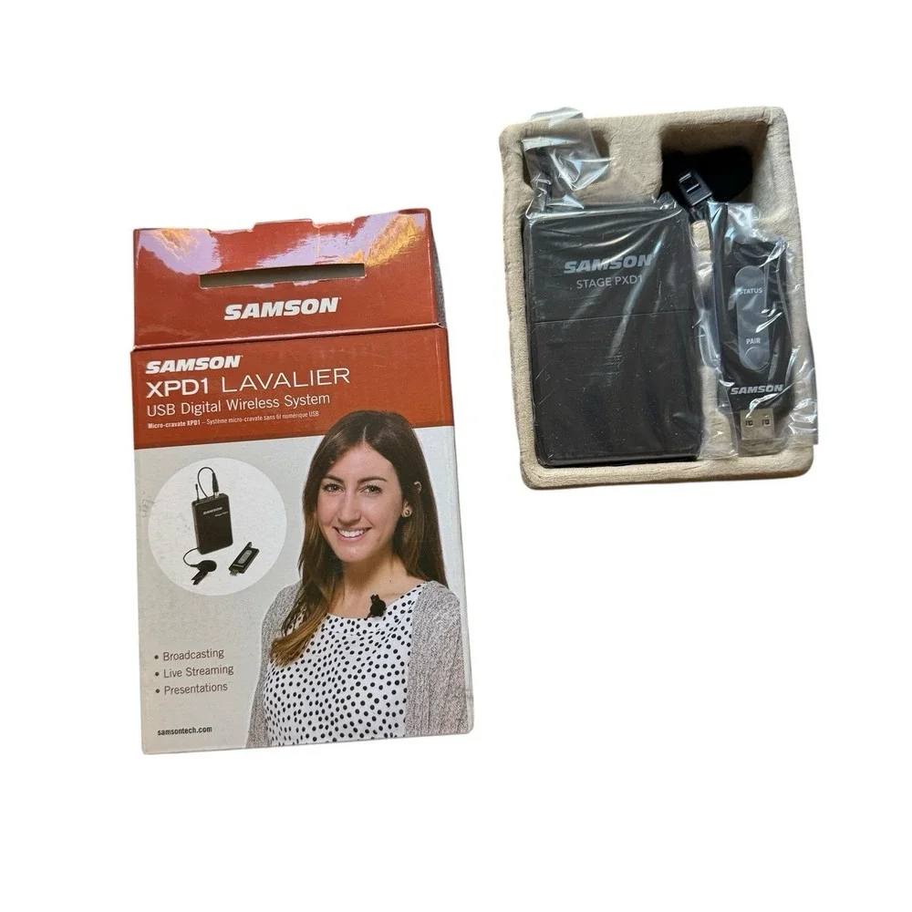 Samson‎ XPD1 Lavalier USB Digital Wireless Microphone System New Open Box
